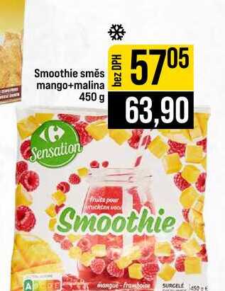 Smoothie směs mango+malina 450 g 