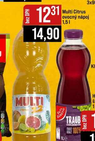 Multi Citrus ovocný nápoj 1,5l