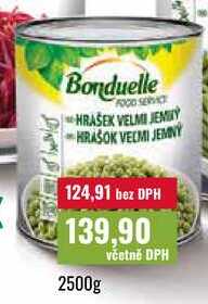 Bonduelle FOOD SERVIC Hrášek velmi jemný 2500g