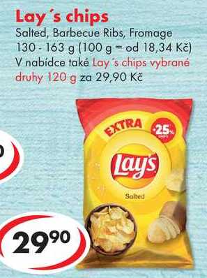 Lay's chips, 130-163 g 