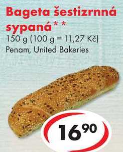 Bageta šestizrnná sypaná, 150 g 
