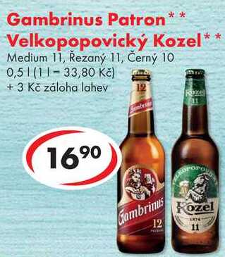 Gambrinus Patron, 0,5 l