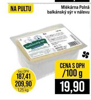 Mlékárna Polná balkánský sýr v nálevu 100g