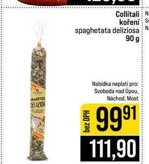 Collítali koření spaghetata deliziosa 90 g 