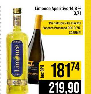 Limonce Aperitivo 14,8% 0,7l