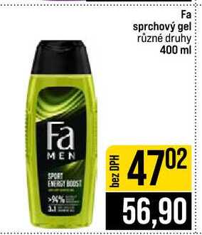 Fa sprchový gel různé druhy 400 ml 