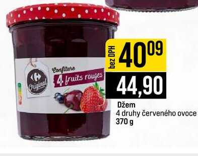 Džem 4 druhy červeného ovoce 370 g 