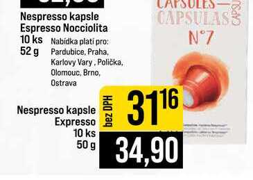 Nespresso kapsle Expresso 10 ks 50 g 