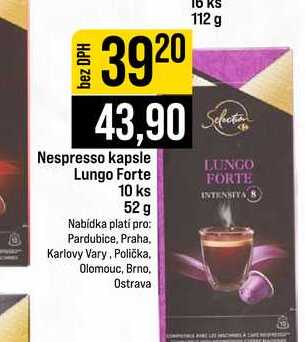 Nespresso kapsle Lungo Forte 10 ks 52 g 