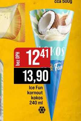 Ice Fun kornout kokos 240 ml