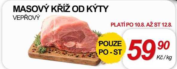 MASOVÝ KŘÍŽ OD KÝTY VEPŘOVÝ, 1 kg