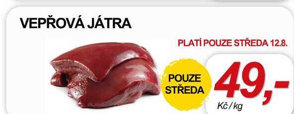 VEPŘOVÁ JÁTRA, 1 kg