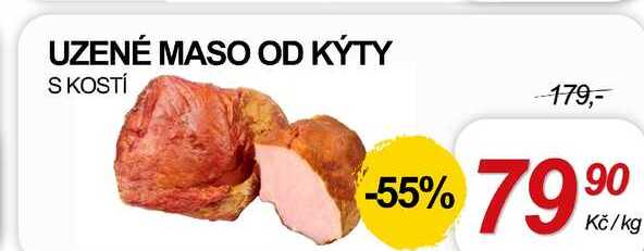 UZENÉ MASO OD KÝTY S KOSTÍ, 1 kg