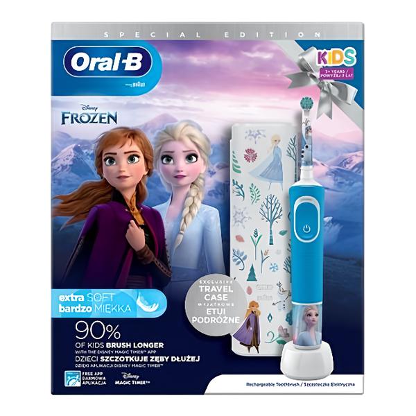 Oral-B Elektrický kartáček Vitality Pro Kids Frozen + cestovní pouzdro