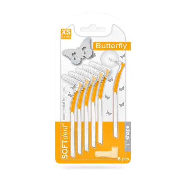 SOFTdent Buterrfly Mezizubní kartáček XS