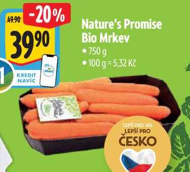 Nature's Promise Bio Mrkev, 750 g