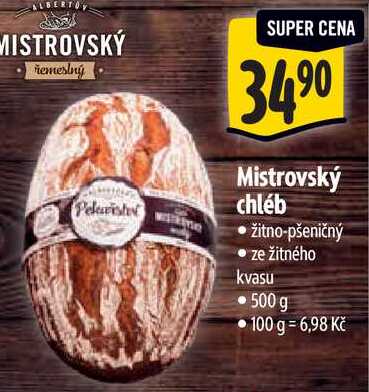 Mistrovský chléb, 500 g