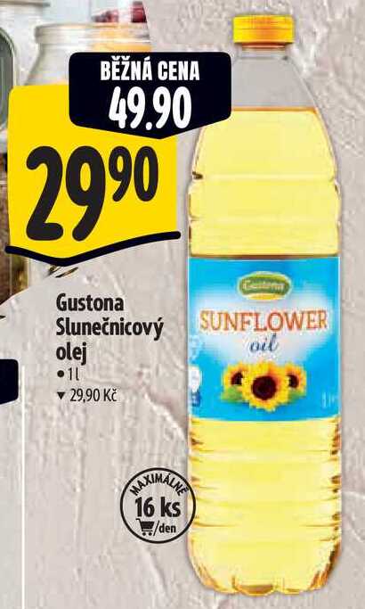 Gustona Slunečnicový olej, 1 l