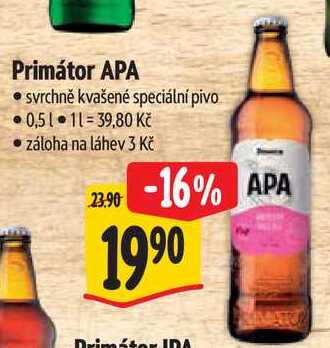 Primátor APA, 0,5 l