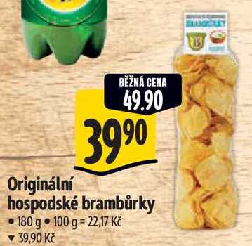 Originální hospodské brambůrky, 180 g