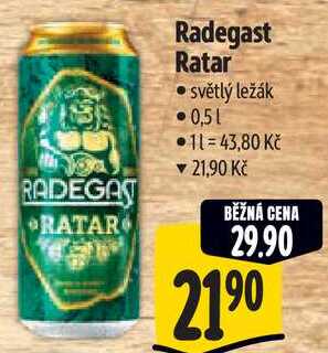 Radegast Ratar, 0,5 l