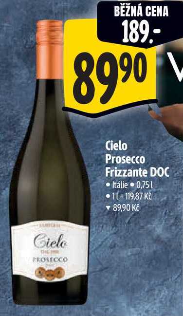 Cielo Prosecco Frizzante DOC, 0,75 l