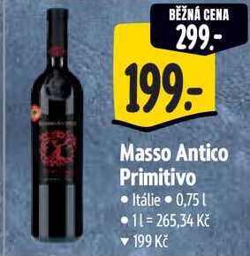 Masso Antico Primitivo, 0,75 l