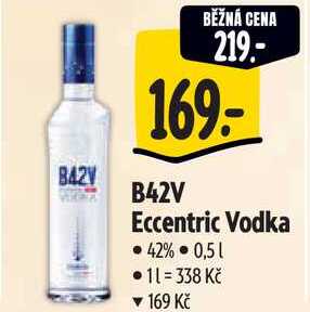 B42V Eccentric Vodka, 0,5 l