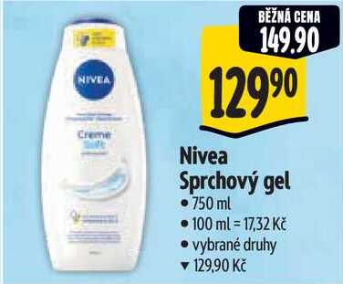 Nivea Sprchový gel, 750 ml