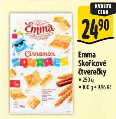 Emma Skořicové čtverečky, 250 g