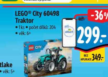   LEGO® City 60498 Traktor 1ks  