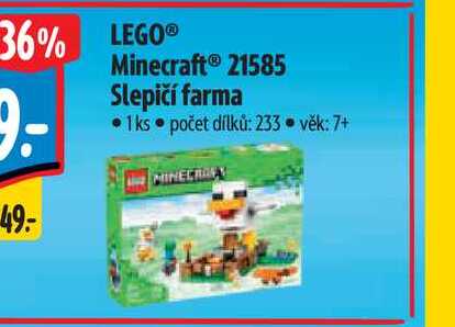   LEGO® Minecraft  21585 Slepičí farma  