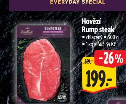   Hovězí Rump steak chlazený 300g 