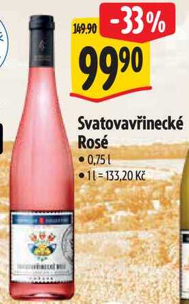 Sommelier Collection Svatovavřinecké rosé 0.75l