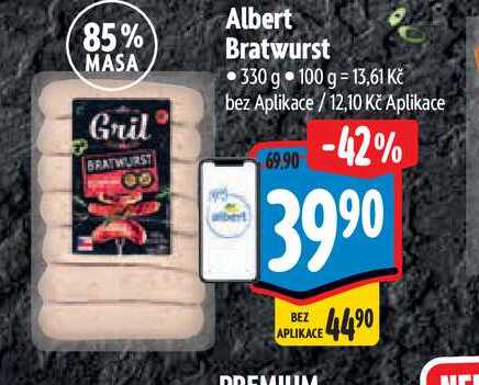 Albert Bratwurst 330 g