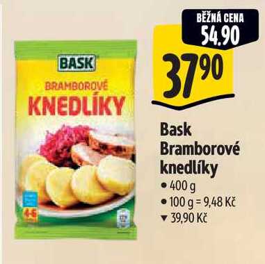 Bask Bramborové knedlíky, 400 g 