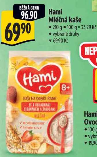 Hami Mléčná kaše, 210 g