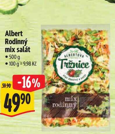 Albert Rodinný mix salát 500 g