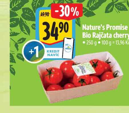   Nature's Promise Bio Rajčata cherry 250 g 