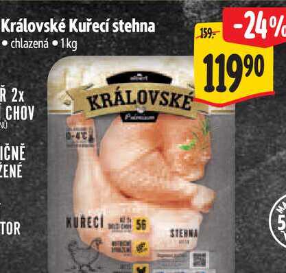 Královské Kuřecí stehna 1 kg