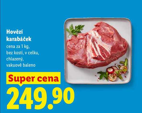 Hovězí karabáček, cena za 1 kg