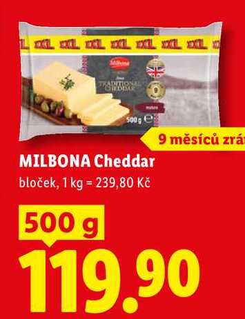 MILBONA Cheddar, 500 g