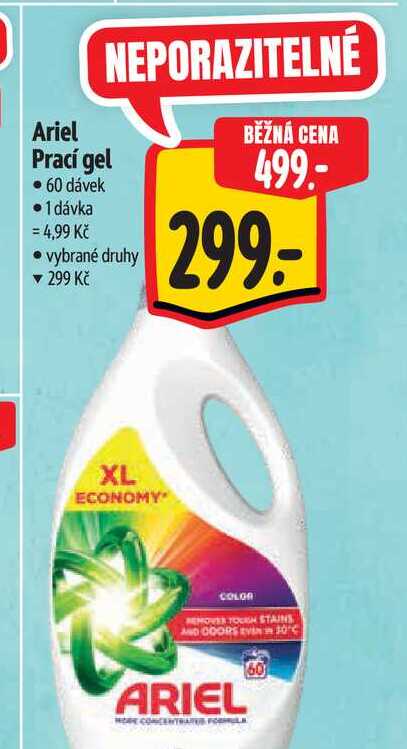 Ariel Prací gel 60 dávek