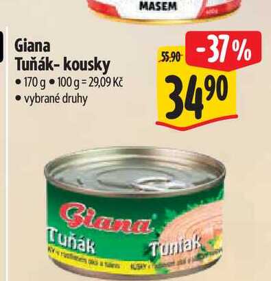 Giana Tuňák-kousky 170 g