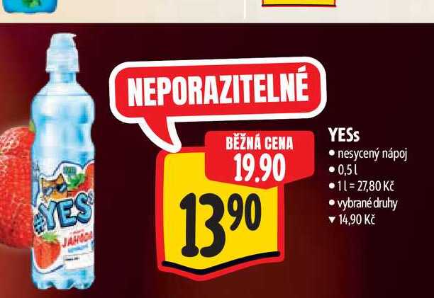 YESS nesycený nápoj 0,51
