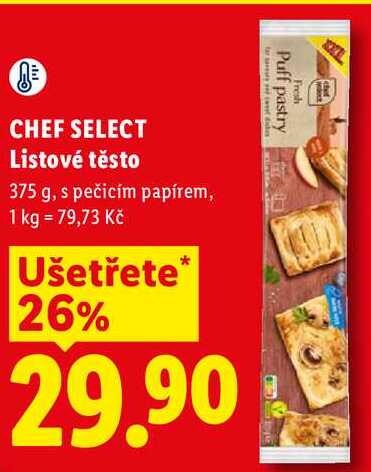 CHEF SELECT Listové těsto, 375 g