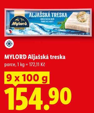 MYLORD Aljašská treska, 9x 100 g