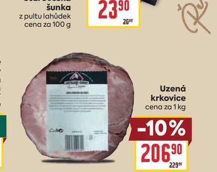Uzená krkovice cena za 1 kg
