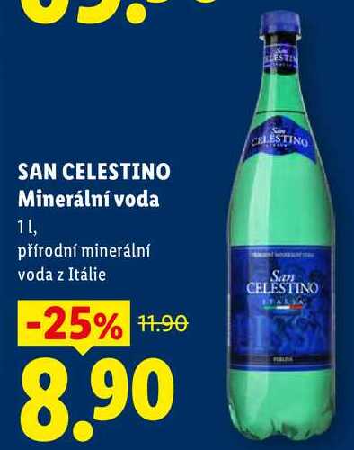 SAN CELESTINO Minerální voda, 1 l