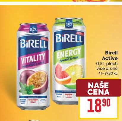 Birell Active 0,51, plech